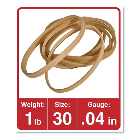 Universal Rubber Bands, Size 30, 2"x1/8", PK1100 UNV00130